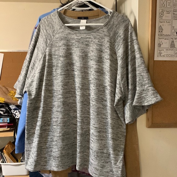 Judy Logan Tops - Judy Logan grey top size 3X
